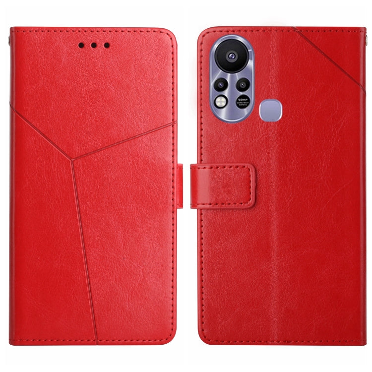 For Infinix Hot 11s HT01 Y-shaped Pattern Flip Leather Phone Case