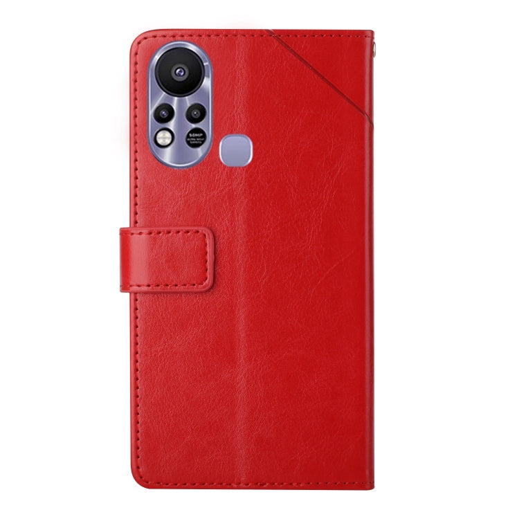 For Infinix Hot 11s HT01 Y-shaped Pattern Flip Leather Phone Case