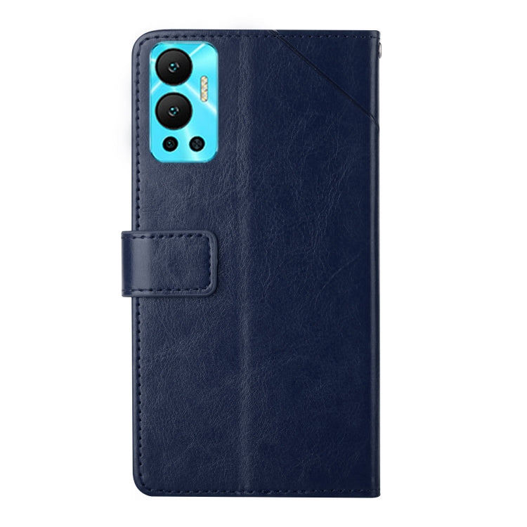 For Infinix Hot 12 HT01 Y-shaped Pattern Flip Leather Phone Case