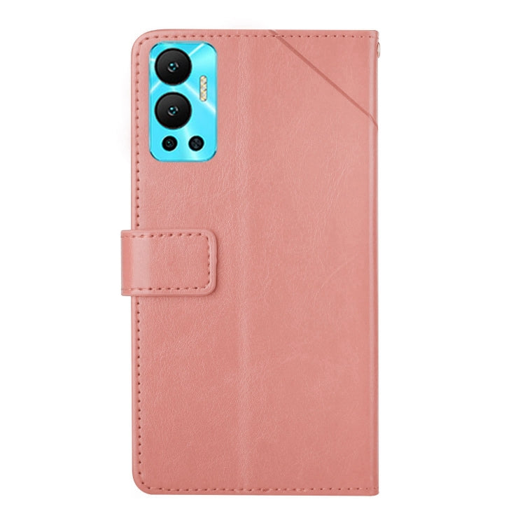 For Infinix Hot 12 HT01 Y-shaped Pattern Flip Leather Phone Case