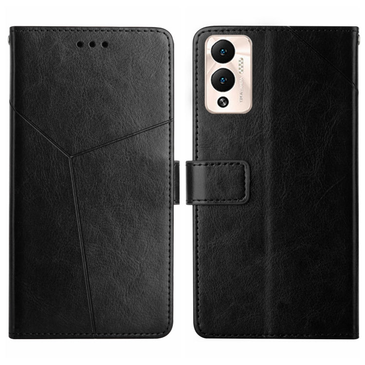 For Infinix Hot 12 Play HT01 Y-shaped Pattern Flip Leather Phone Case