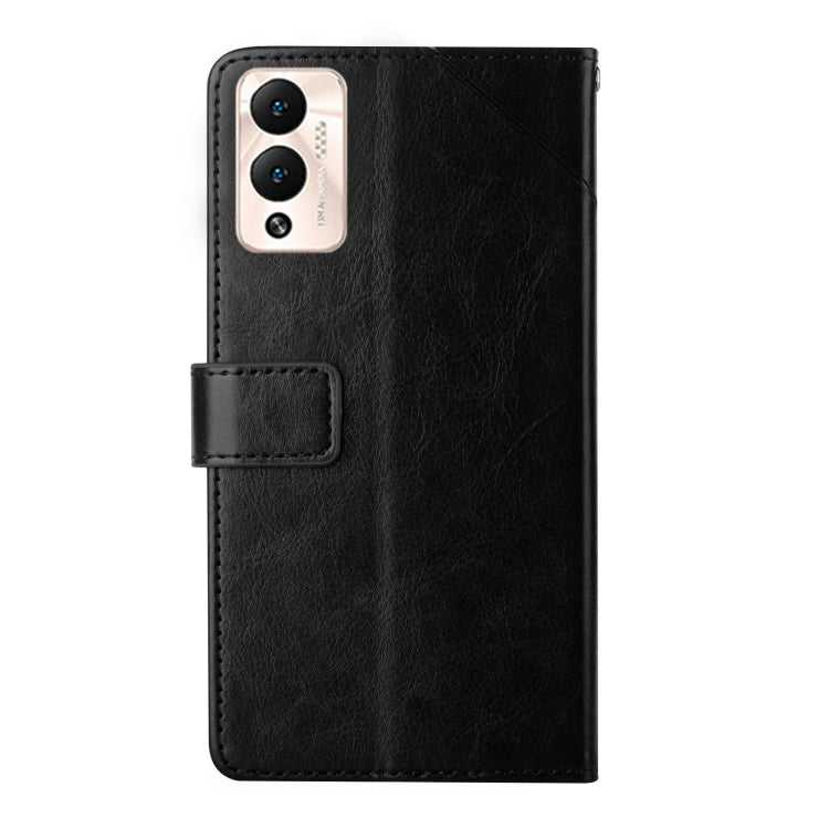 For Infinix Hot 12 Play HT01 Y-shaped Pattern Flip Leather Phone Case