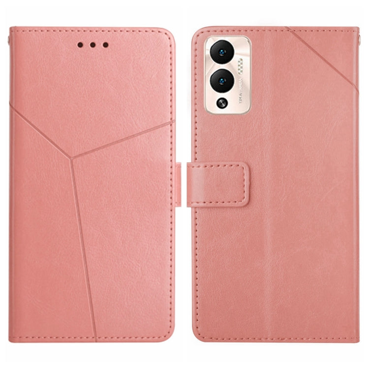 For Infinix Hot 12 Play HT01 Y-shaped Pattern Flip Leather Phone Case