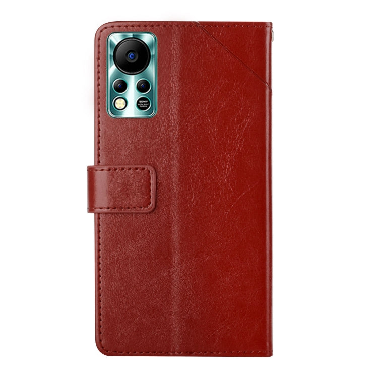 For Infinix Hot 11s NFC HT01 Y-shaped Pattern Flip Leather Phone Case