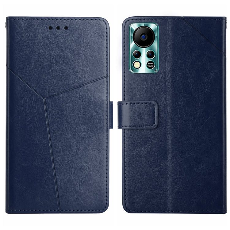 For Infinix Hot 11s NFC HT01 Y-shaped Pattern Flip Leather Phone Case