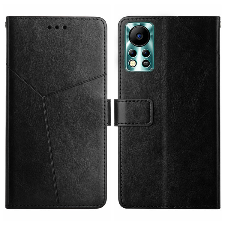 For Infinix Hot 11s NFC HT01 Y-shaped Pattern Flip Leather Phone Case