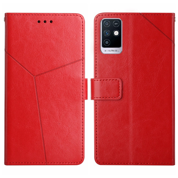 For Infinix Note 10 HT01 Y-shaped Pattern Flip Leather Phone Case