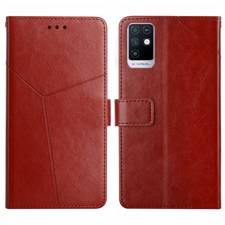 For Infinix Note 10 HT01 Y-shaped Pattern Flip Leather Phone Case