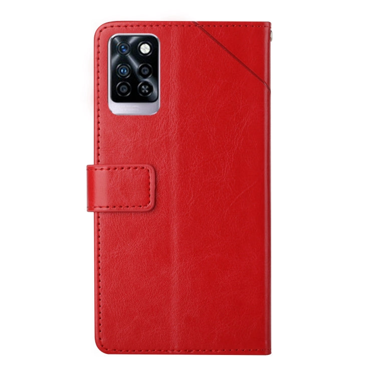 For Infinix Note 10 Pro HT01 Y-shaped Pattern Flip Leather Phone Case