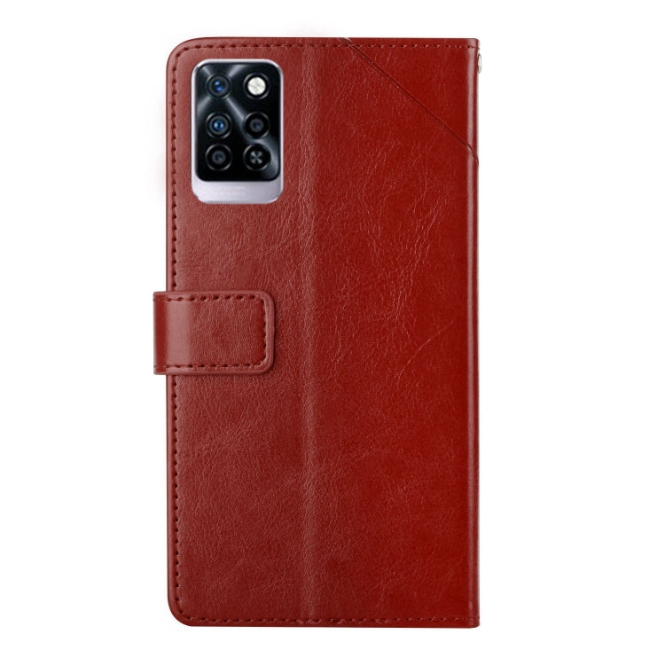 For Infinix Note 10 Pro HT01 Y-shaped Pattern Flip Leather Phone Case
