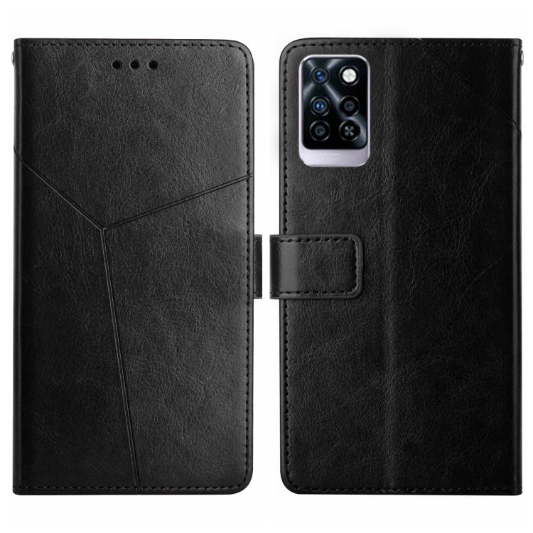 For Infinix Note 10 Pro HT01 Y-shaped Pattern Flip Leather Phone Case