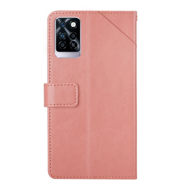 For Infinix Note 10 Pro HT01 Y-shaped Pattern Flip Leather Phone Case