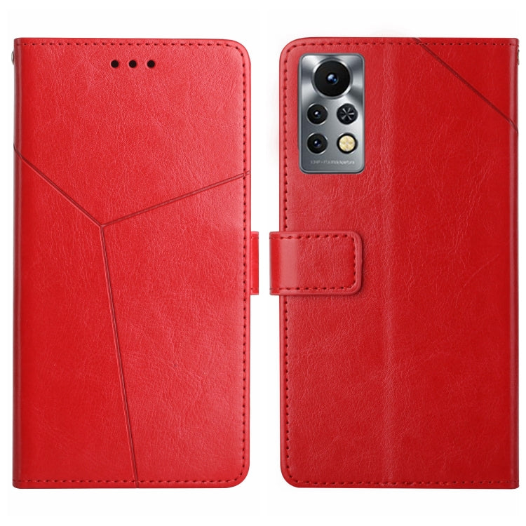 For Infinix Note 11 Pro HT01 Y-shaped Pattern Flip Leather Phone Case