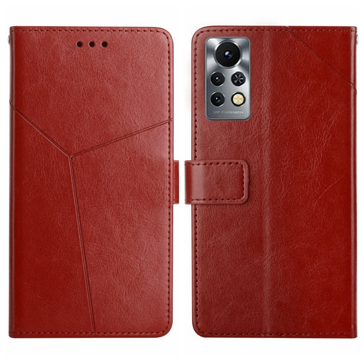 For Infinix Note 11 Pro HT01 Y-shaped Pattern Flip Leather Phone Case