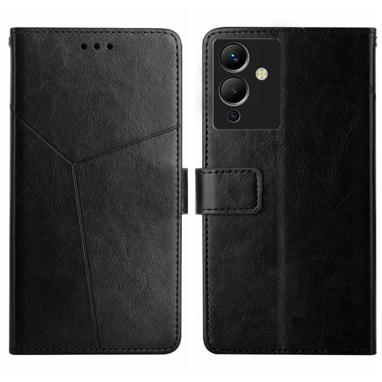 For Infinix Note 12 G96 HT01 Y-shaped Pattern Flip Leather Phone Case