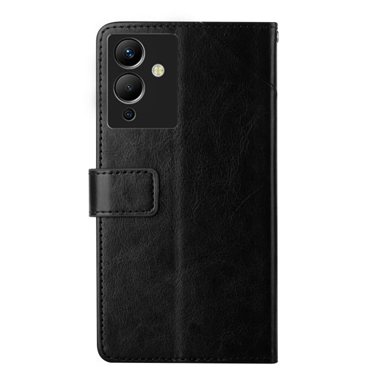 For Infinix Note 12 G96 HT01 Y-shaped Pattern Flip Leather Phone Case