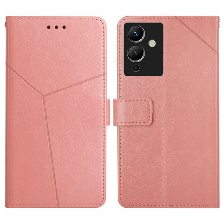 For Infinix Note 12 G96 HT01 Y-shaped Pattern Flip Leather Phone Case