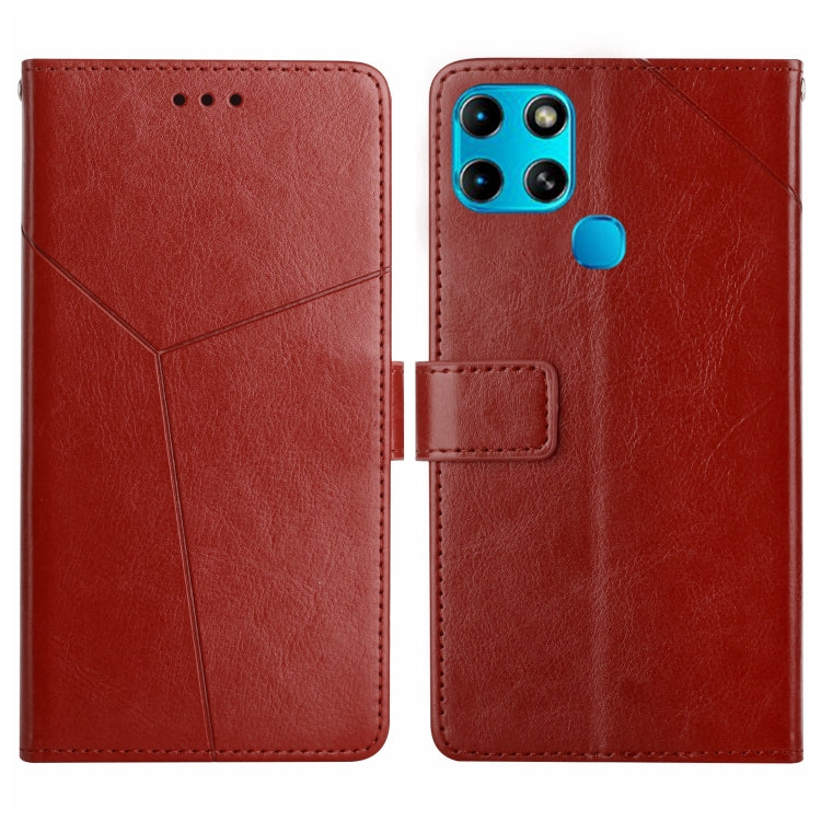 For Infinix Smart 6 HT01 Y-shaped Pattern Flip Leather Phone Case