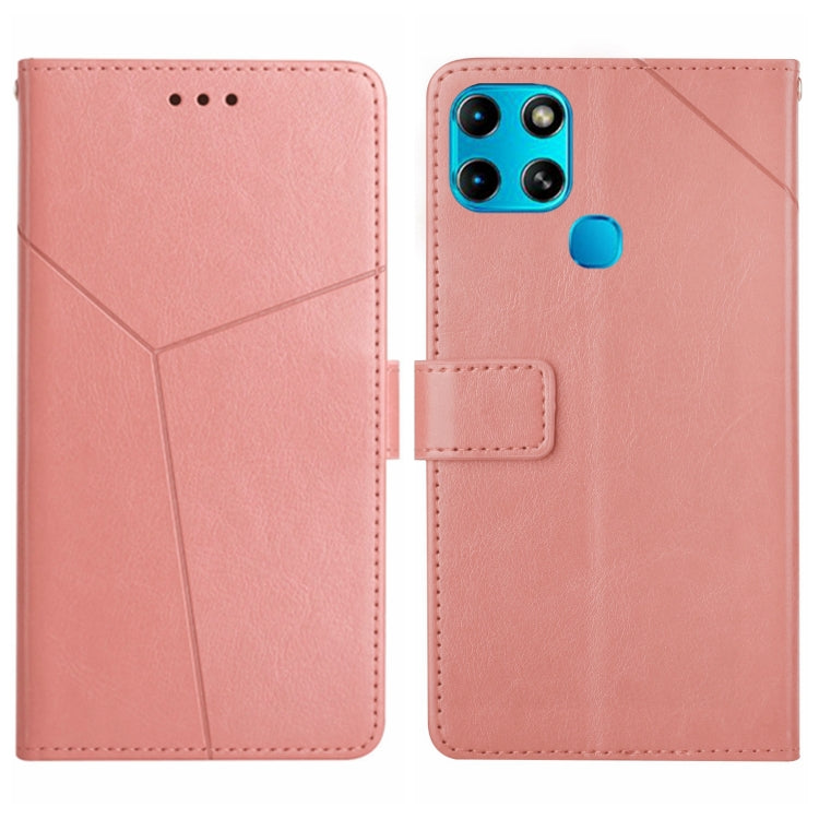 For Infinix Smart 6 HT01 Y-shaped Pattern Flip Leather Phone Case