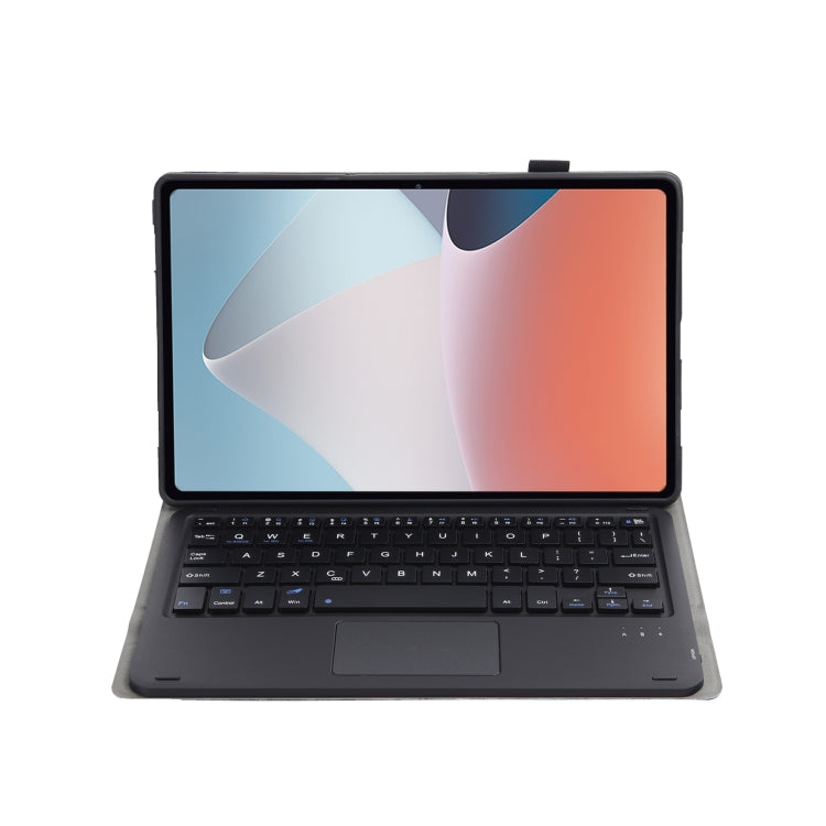OP12-A Lambskin Texture Ultra-thin Bluetooth Keyboard Leather Case with Touchpad For OPPO Pad Air 10.4 inch
