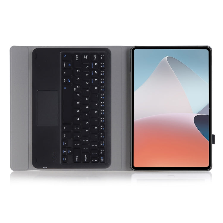 OP12-A Lambskin Texture Ultra-thin Bluetooth Keyboard Leather Case with Touchpad For OPPO Pad Air 10.4 inch