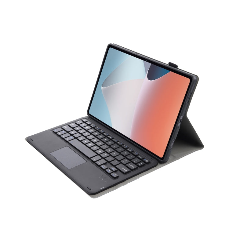 OP12-A Lambskin Texture Ultra-thin Bluetooth Keyboard Leather Case with Touchpad For OPPO Pad Air 10.4 inch