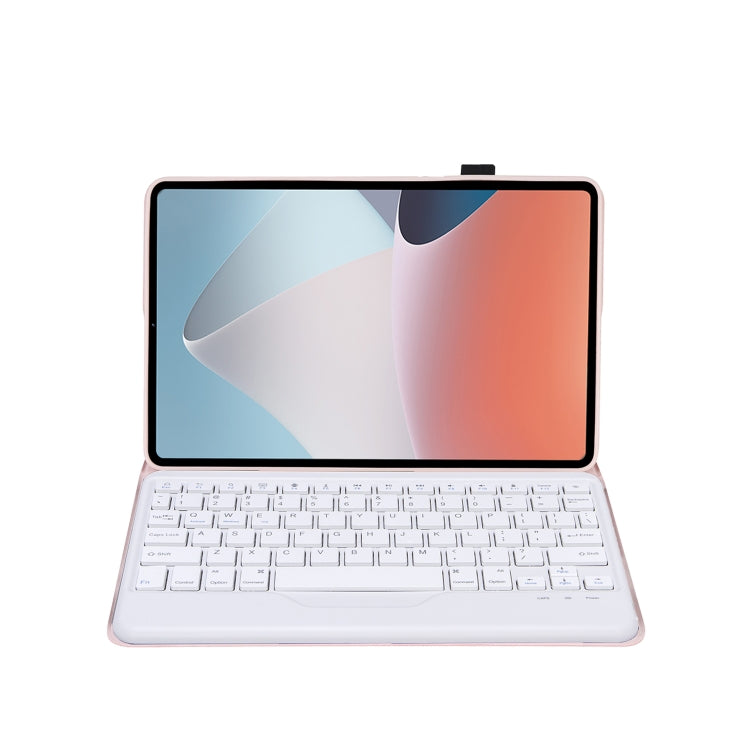 OP12-B Lambskin Texture Ultra-thin Bluetooth Keyboard Leather Case For OPPO Pad Air 10.4 inch