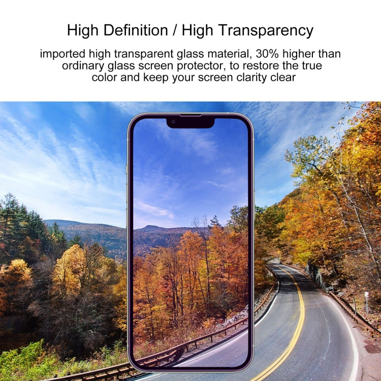 For iPhone 13 mini Purple Light Eye Protection Tempered Glass Film