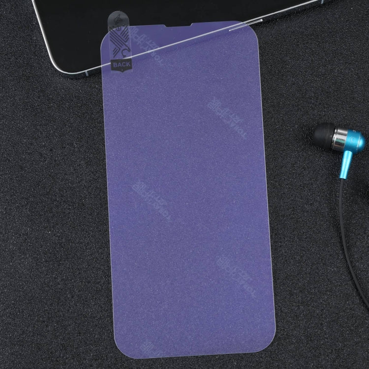 For iPhone 13 Pro Max Purple Light Eye Protection Tempered Glass Film