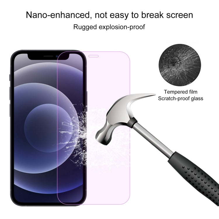 For iPhone 12 mini Purple Light Eye Protection Tempered Glass Film