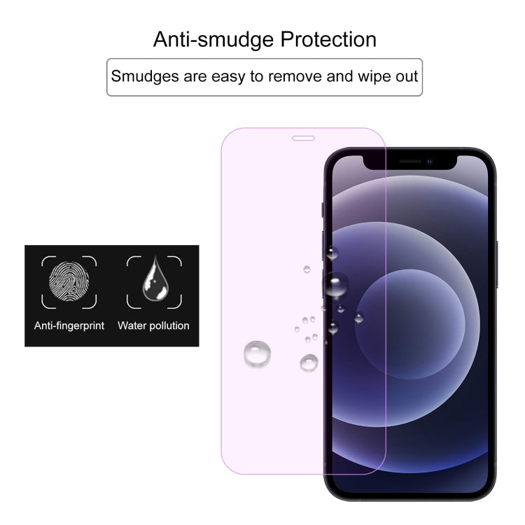 For iPhone 12 mini Purple Light Eye Protection Tempered Glass Film
