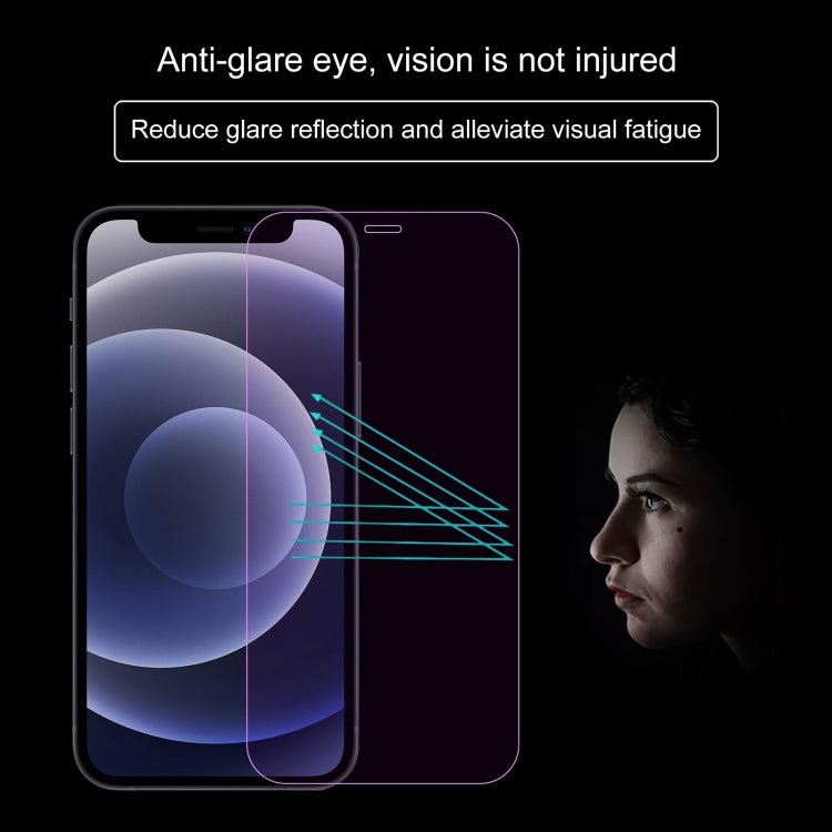 For iPhone 12 mini Purple Light Eye Protection Tempered Glass Film