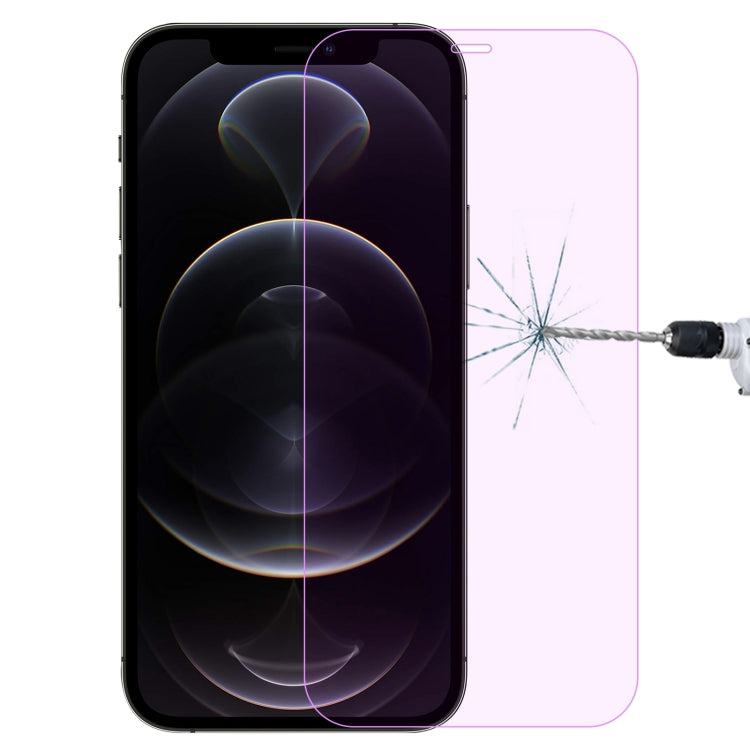 For iPhone 12 / 12 Pro Purple Light Eye Protection Tempered Glass Film
