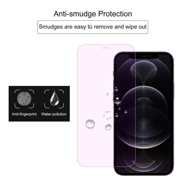 For iPhone 12 / 12 Pro Purple Light Eye Protection Tempered Glass Film