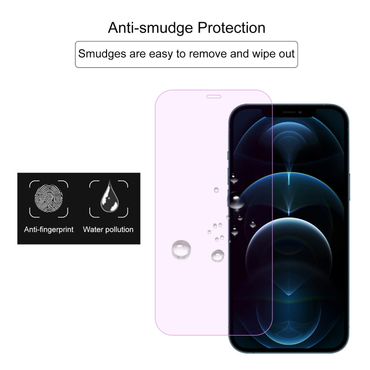 For iPhone 12 Pro Max Purple Light Eye Protection Tempered Glass Film