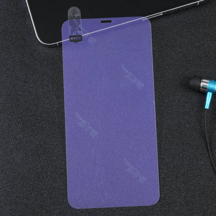 Purple Light Eye Protection Tempered Glass Film For iPhone 11 Pro Max / XS Max