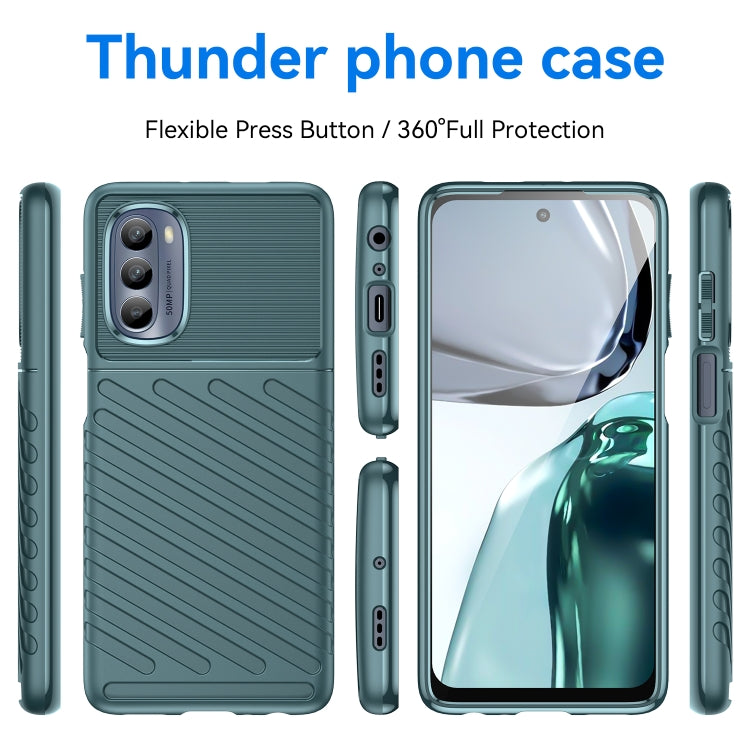 For Motorola Moto G62 5G India Thunderbolt Shockproof TPU Protective Soft Phone Case