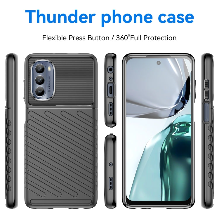 For Motorola Moto G62 5G India Thunderbolt Shockproof TPU Protective Soft Phone Case