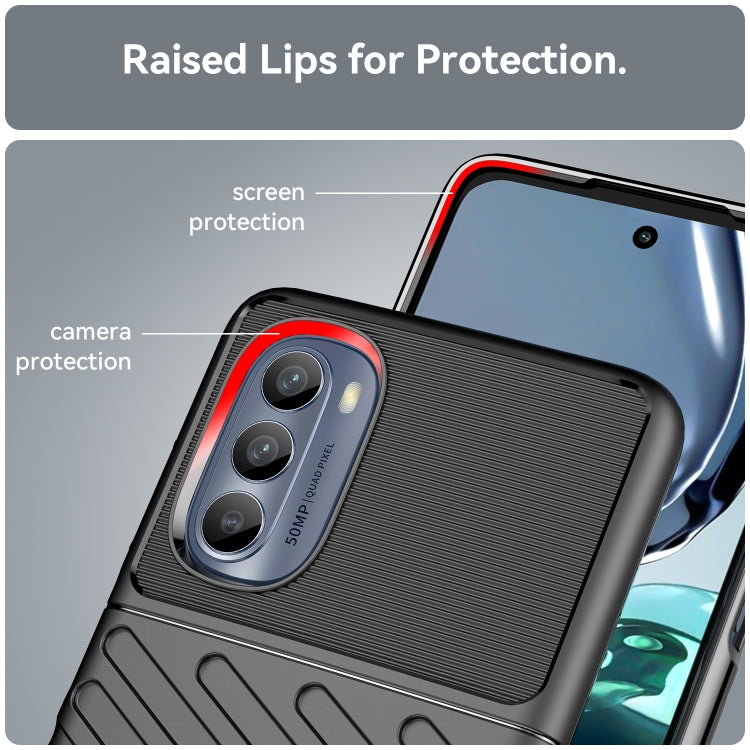 For Motorola Moto G62 5G India Thunderbolt Shockproof TPU Protective Soft Phone Case