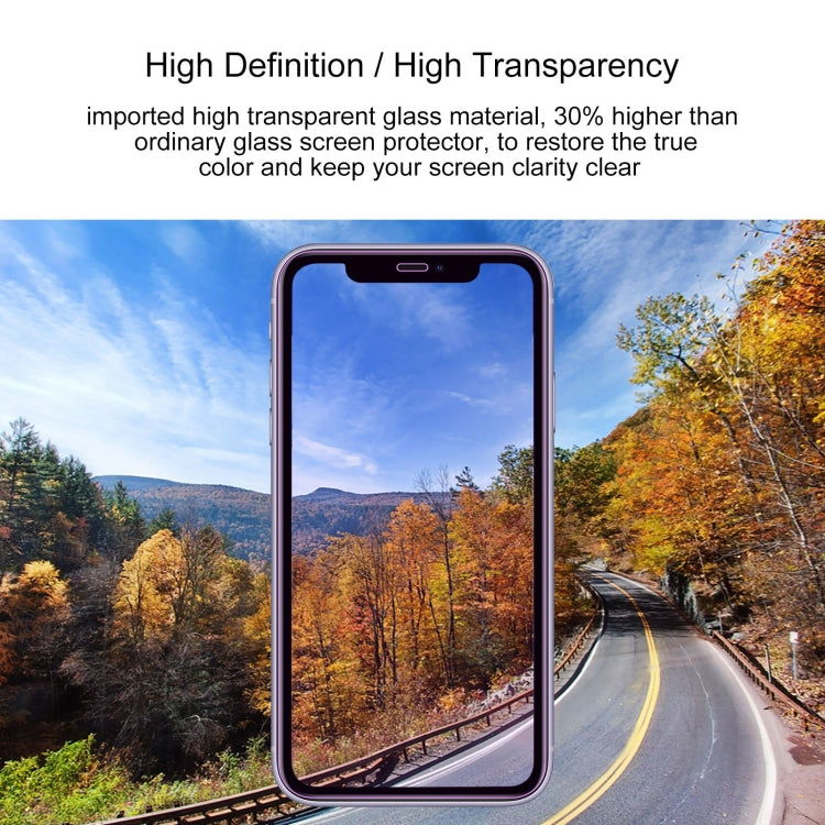 For iPhone 11 / XR 10pcs Purple Light Eye Protection Tempered Glass Film
