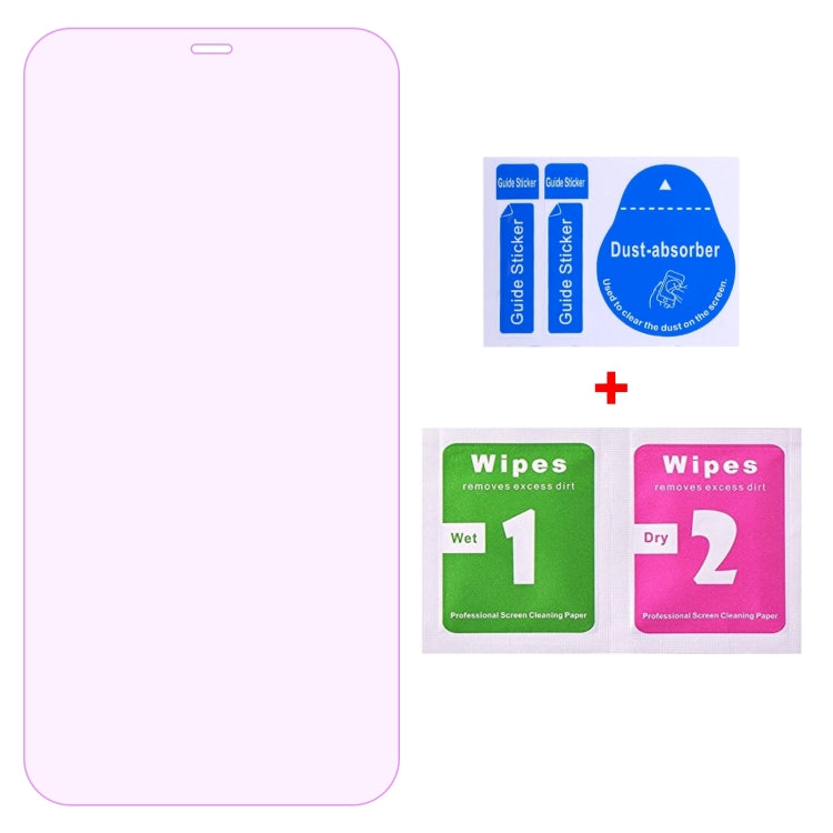 50 PCS Purple Light Eye Protection Tempered Glass Film For iPhone 11 Pro Max / XS Max