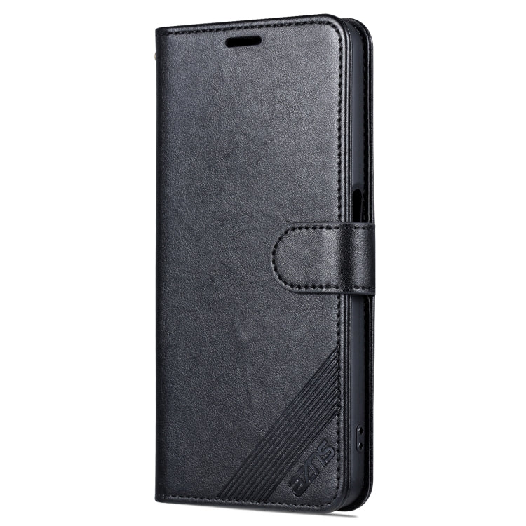 For OPPO A97 5G AZNS Sheepskin Texture Flip Leather Phone Case