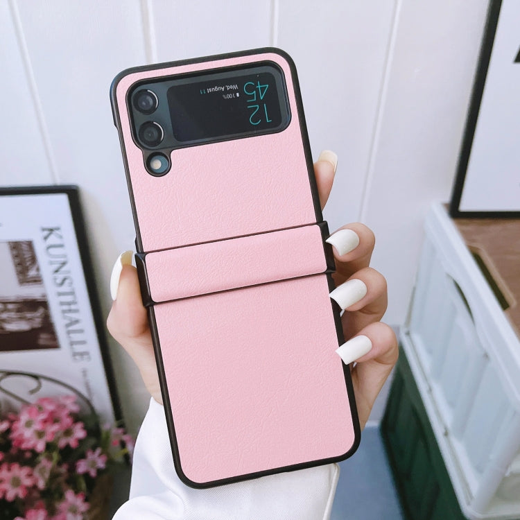 For Samsung Galaxy Z Flip4 5G Two-color Litchi Texture PU Phone Case