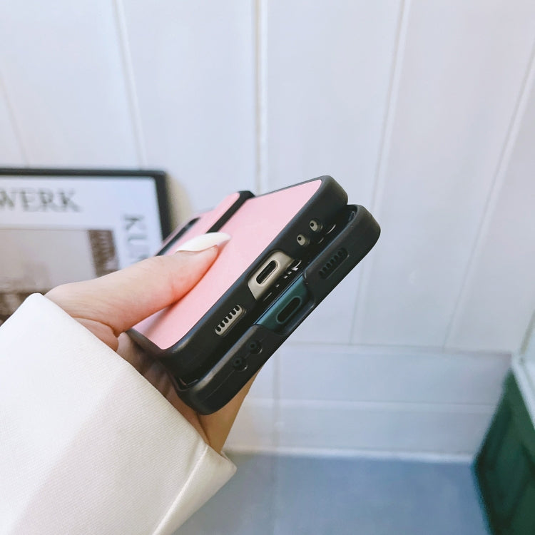 For Samsung Galaxy Z Flip4 5G Two-color Litchi Texture PU Phone Case