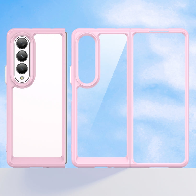 For Samsung Galaxy Z Fold3 5G Colorful Series Acrylic + TPU Phone Case