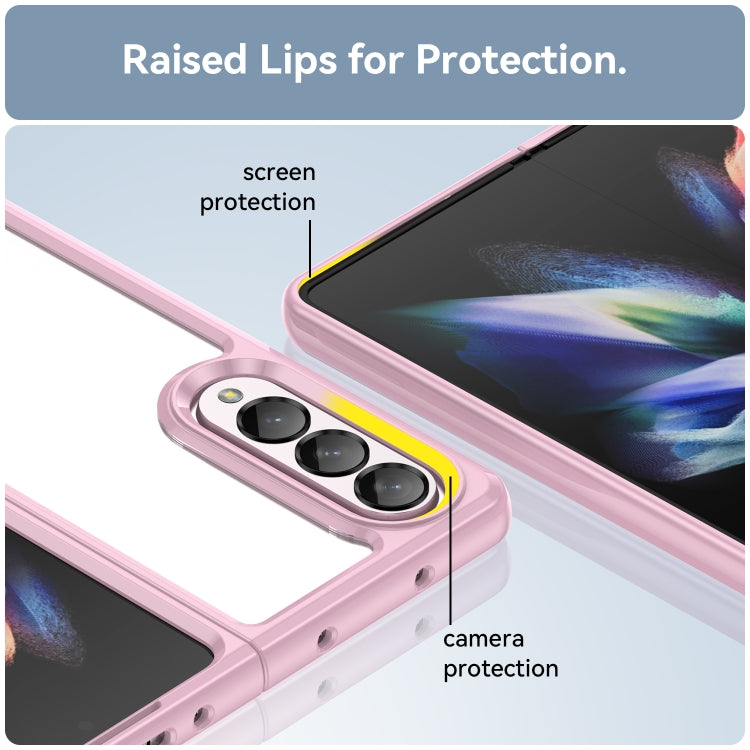 For Samsung Galaxy Z Fold3 5G Colorful Series Acrylic + TPU Phone Case