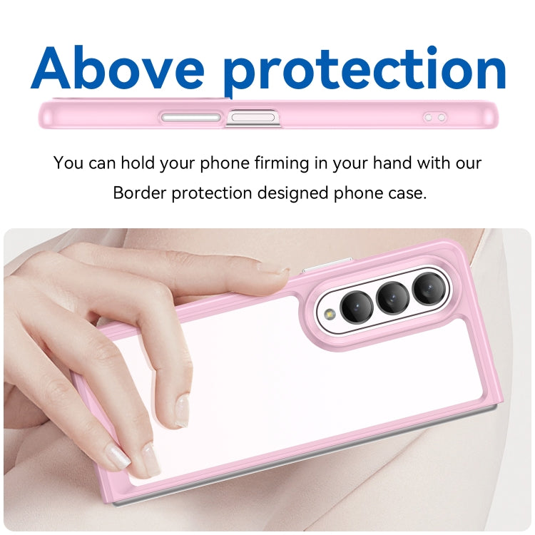 For Samsung Galaxy Z Fold3 5G Colorful Series Acrylic + TPU Phone Case