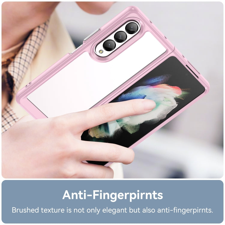 For Samsung Galaxy Z Fold3 5G Colorful Series Acrylic + TPU Phone Case