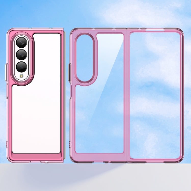 For Samsung Galaxy Z Fold3 5G Colorful Series Acrylic + TPU Phone Case