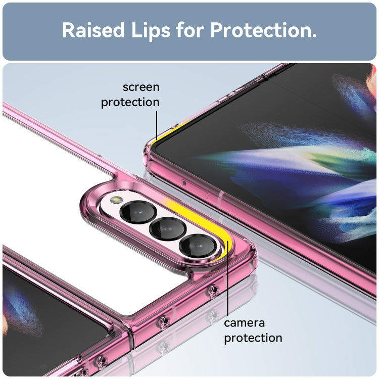 For Samsung Galaxy Z Fold3 5G Colorful Series Acrylic + TPU Phone Case
